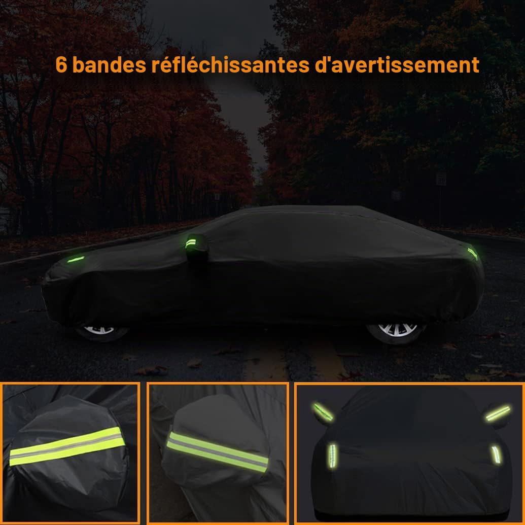 Bâche Voiture Compatible avec Mazda MX-5 MX5 ND NC NB NA 1989-2026 Roadster Cabrio, Imperméable Housse de Voiture avec Coton, Exterieur Auto Couverture Housse Protection Anti Pluie Soleil Neige