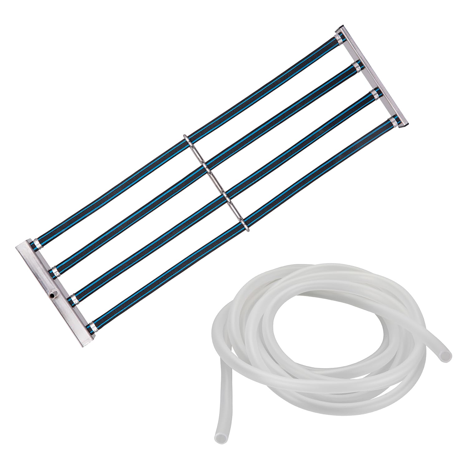 Japanischer Luft-Diffusor für Teiche und Aquarien, Tauchbelüfter aus Gummi, leise und hohe Effizienz, ideal für die Aufzucht von Fischen, Teichen, Hydrokultursystemen (4 Reihe/Ø 60 cm)