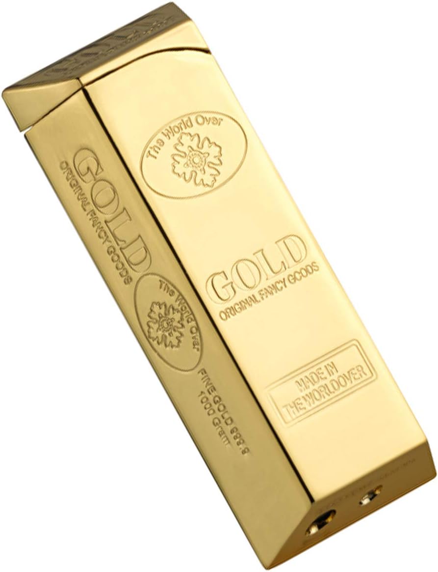 MyOwnName Cool Lighter with Laser Engraving | Gold Bar Look | Lighter with Free Laser Engraving