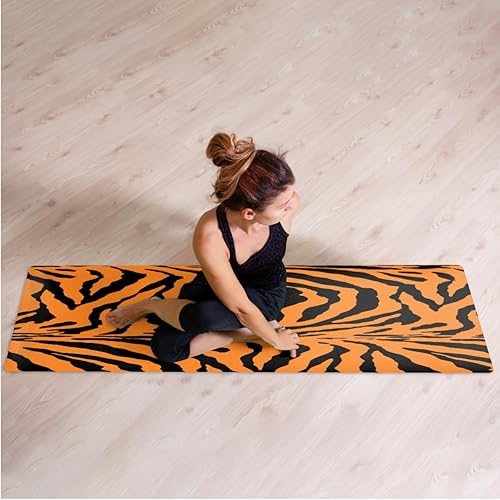 Miniatura 6 de Tapete de yoga plegable con estampado de cactus divertido para viajes, tapete de entrenamiento ligero, tapete de yoga antideslizante para el hogar,