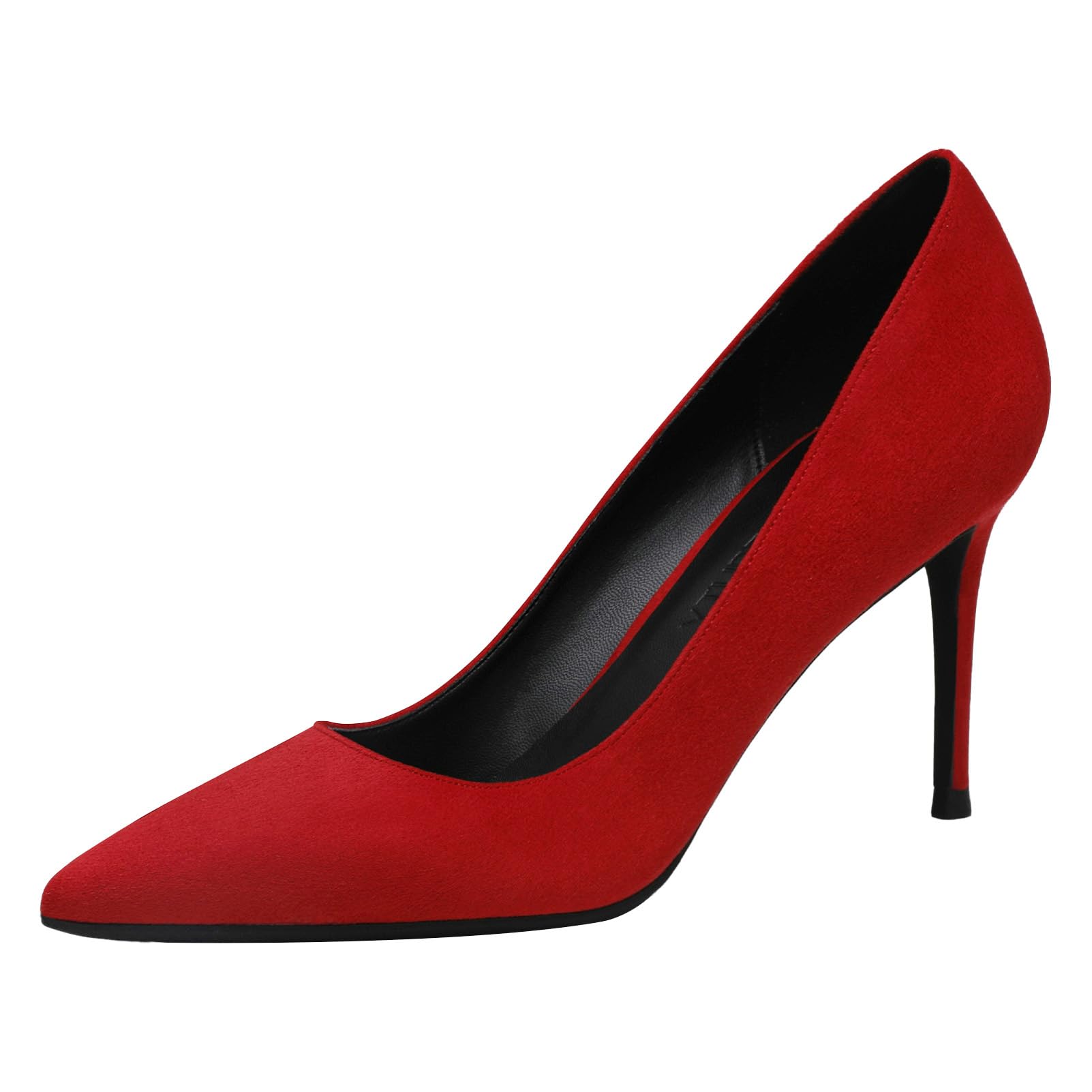 Femme Velours 5CM/8CM Talons Hauts Élégant Escarpins Bout Pointu Chaussures de Bureau