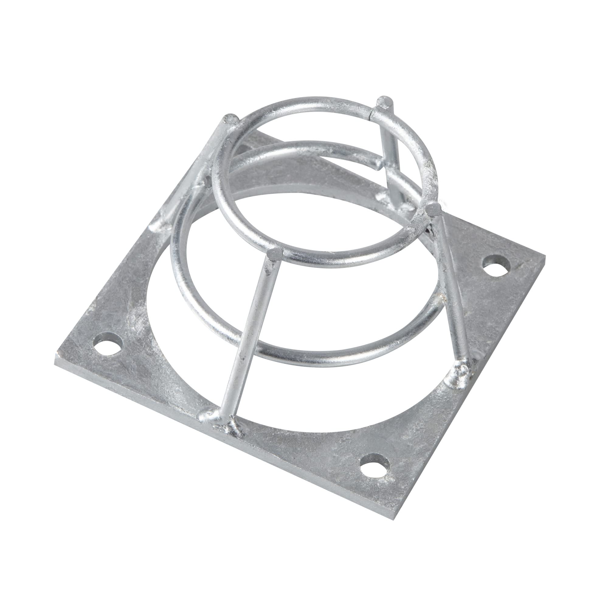 Windhager 07471 - Nido di protezione per nidificazione, protezione sicura dei fori di volo, protezione per picchi, accessori per nidificazione, 7 x 7 x 4 cm, argento