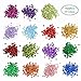 CCINEE Cup Sequins for Craft, Bagged Iridescent Spangles 6mm Round Rainbow Sequin Bulk Assorted Loose Sequin for Embroidery DIY Arts Crafts Making 7500Pcs