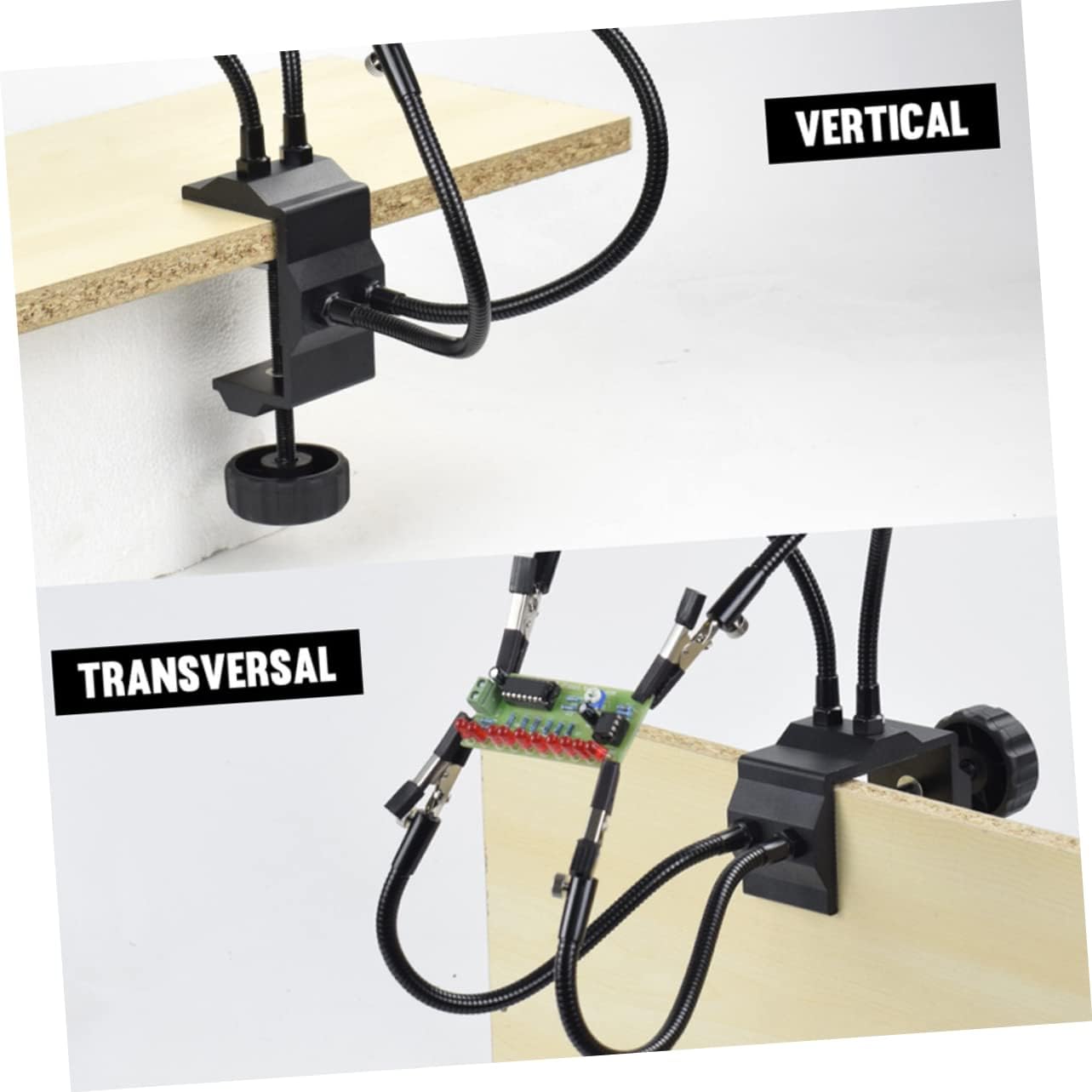 Four- Aluminum Alloy Soldering Station for Precision Welding for Aircraft Accessories and Jewelry Making Features Rotation and Secure Grip