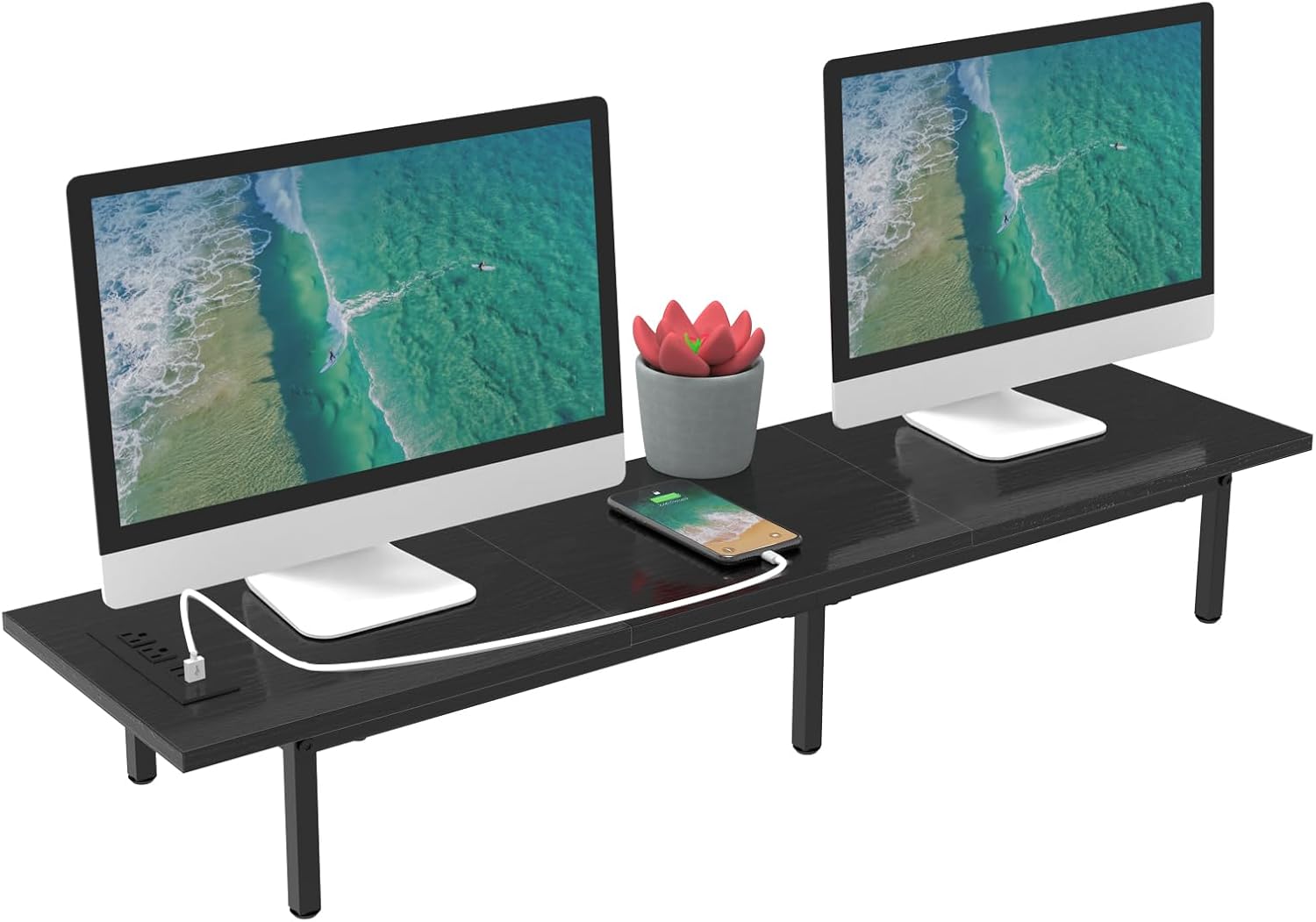 Dual Monitor Stand Riser, Computer Monitor Stand, TV Stand Riser