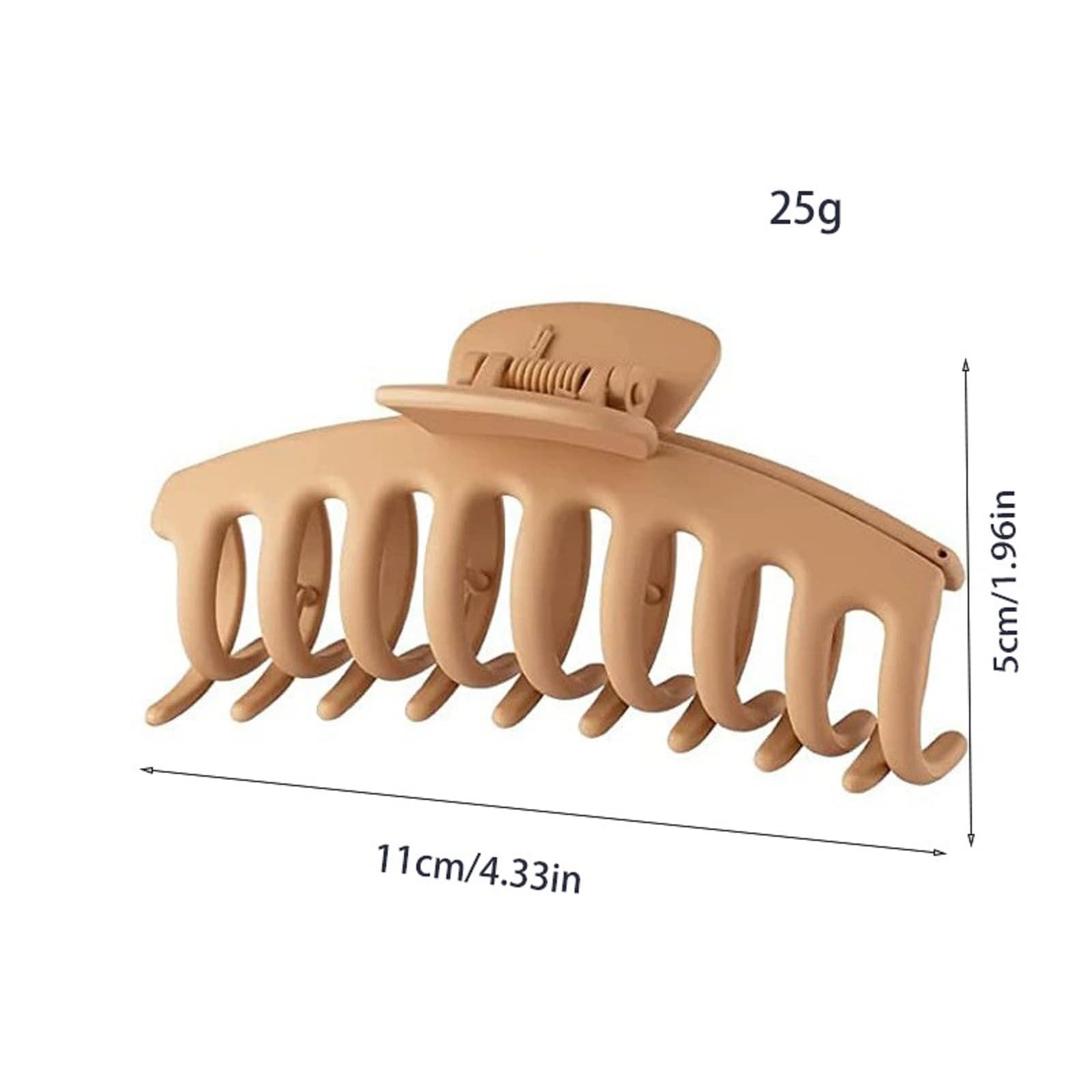Hair Claw Clips Big, 8-Pack Matte Hair Clips for Thin and Thick Hair Strong Hold Flat Hair Accessories or Women and Girls - Image 4