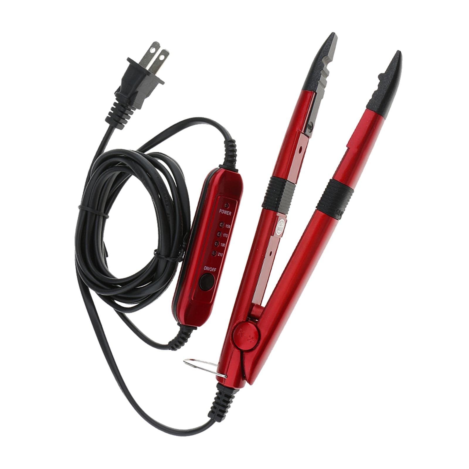 generic Salon Hair Extension Tool Fusion Heat Wig Connector Iron Wand US Red Health & Beauty/Hair Care & Styling/Hair Extensions & Wigs/Hair Extensions-picture-16