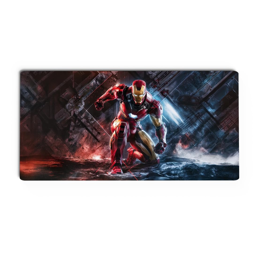 Gifting Domus Avengers Iron Man Anime Large Mouse Pad 11x23 Inch | Iron Man Aggression Gaming Desk Mat | 3mm Thick with Anti-Skid Rubber Base |10 Free Avengers Vinyl Stickers | Ideal for Laptop, PC (B0DG6N7XQB) Amazon Price History, Amazon Price Tracker