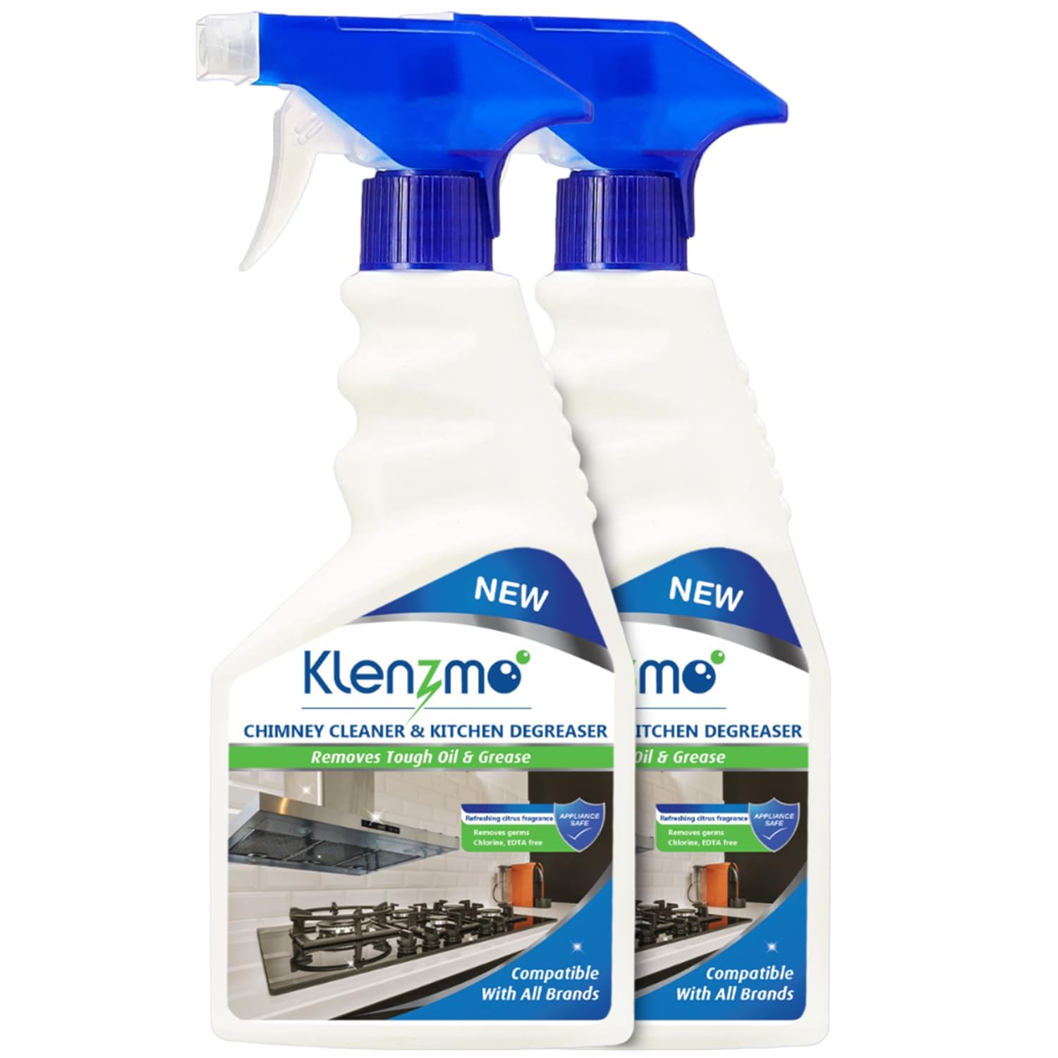 Klenzmo Chimney Cleaner Spray & Kitchen Degreaser | Cleaning Liquid for Chimney,Ovens, Grills, Gas Stoves, Exhaust Fans & Deep Fryers | Kitchen cleaner & Grease stain remover 400ml-Pack of 2 (B0CB8R1BX8) Amazon Price History, Amazon Price Tracker