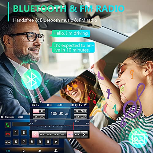 Double Din Car Stereo With Bluetooth And Backup Camera, Rimoody 7 Inch Touch Screen Car Radio With Fm Radio Mirror Link Aux Usb Sd Port Car Audio Receiver Steering Wheel Control #TOP2