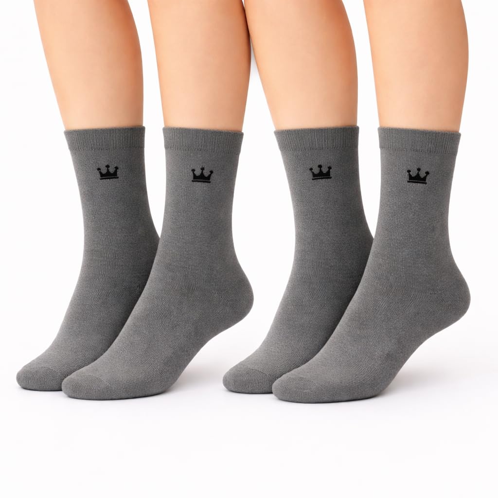 Cotton Socks for Men | Soft Breathable Full-Length Socks | Blue Colour Casual Formal Sports Socks | Men Cotton Socks Combo | Pack of 4-image-15