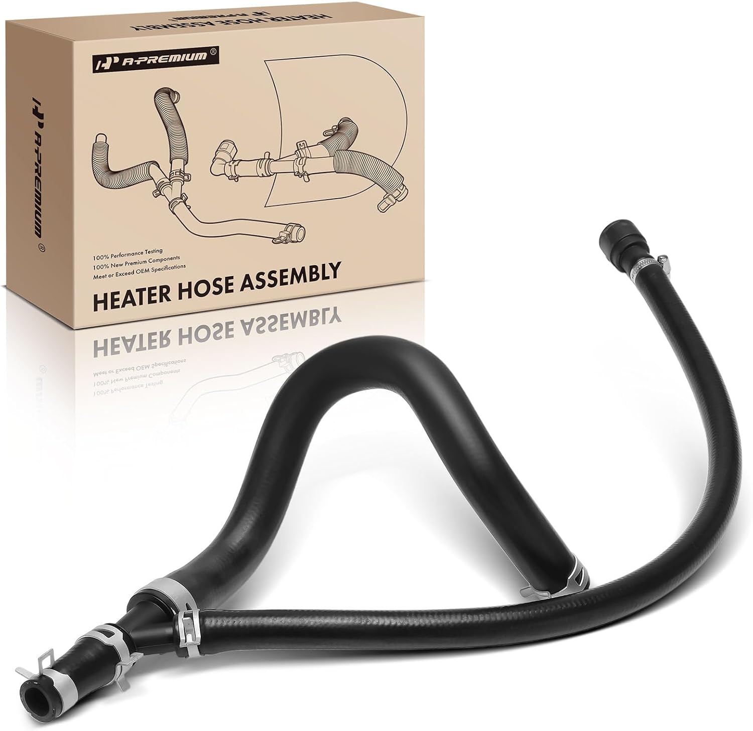A-Premium Outlet Engine Heater Hose Assembly Compatible with Cadillac,Chevrolet & GMC Models - Silverado 1500/2500, Sierra 1500/2500, Tahoe, Yukon, Suburban 1500, Escalade, Radiator Surge Tank Hose