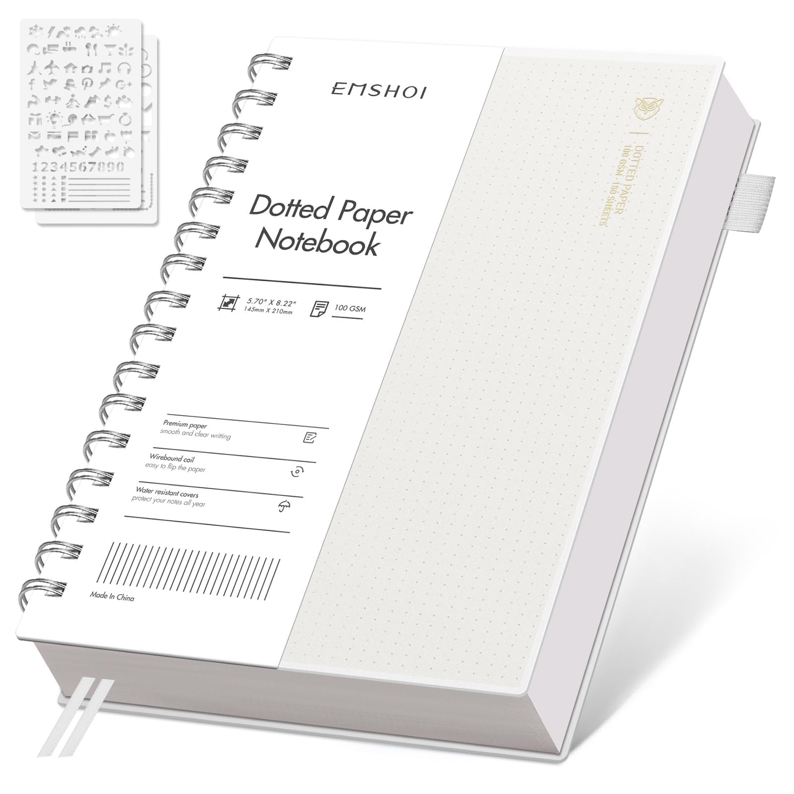 Carnet à spirales A5 transparent imperméable avec papier épais - 8