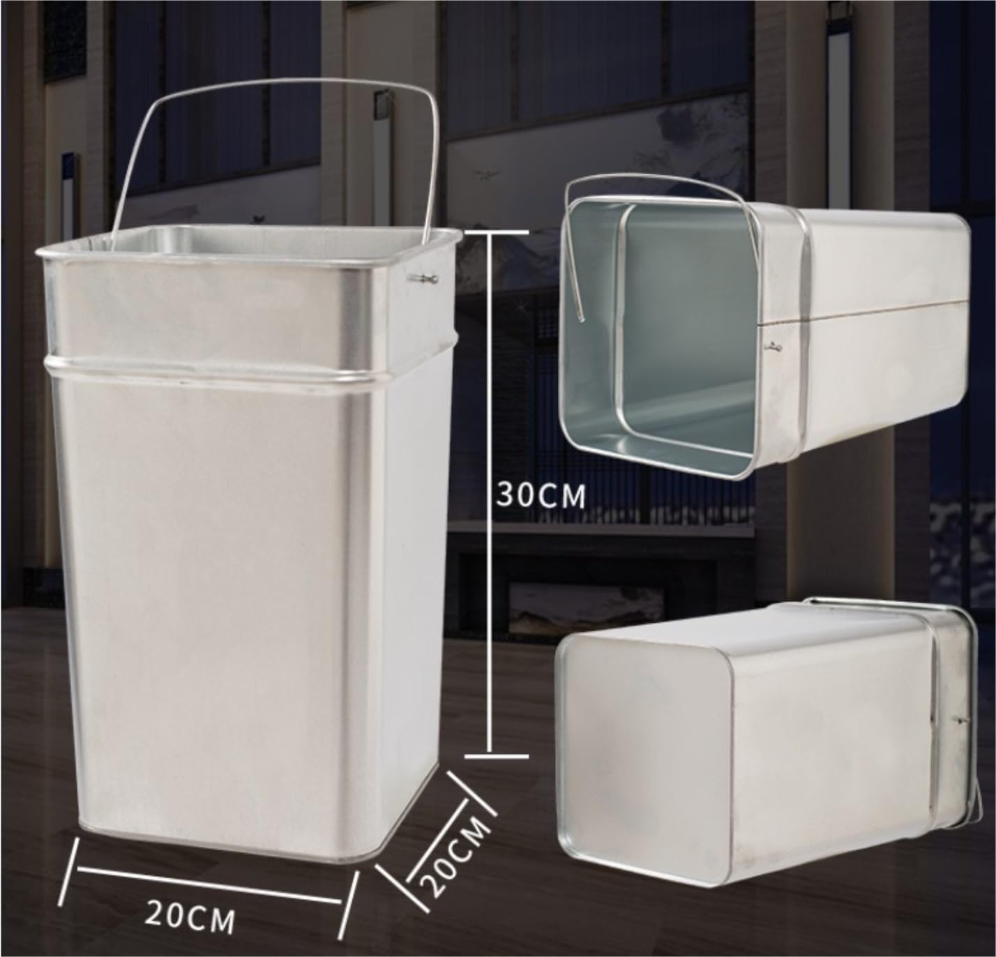 Papelera Oficina Cubos De Basura Papelera De Exterior Papelera De Mármol Papelera De Acero Inoxidable Para Vestíbulo De Hotel Edificio De Oficinas De Hotel Con Cenicero Vertical Papelera Para Comunida