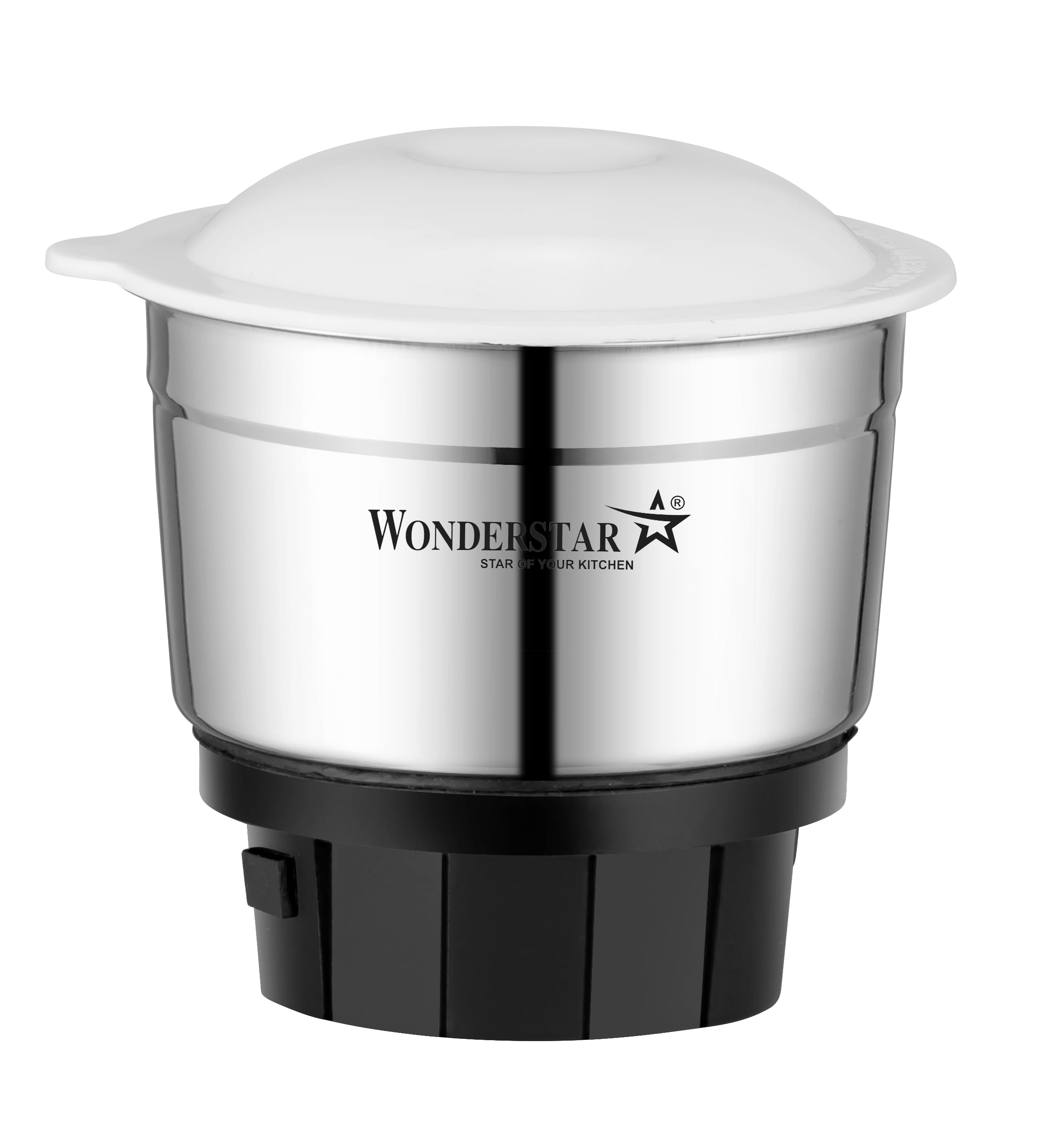 Wonder Star Universal Stainless Steel Chutney Jar (400ml) with Sharp Blade for Mixer Grinder | Compatible with 4-Teeth Coupler & Dual Locking System | Rust-Proof Mixie Attachment-image-49