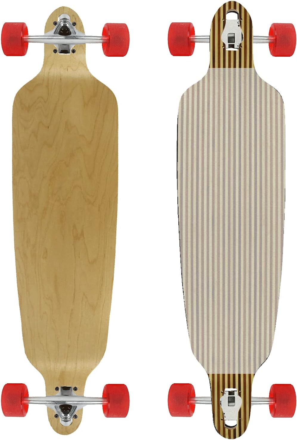 Moose Double Drop 9.75" x 39.75" Longboard Zebra Bamboo Complete