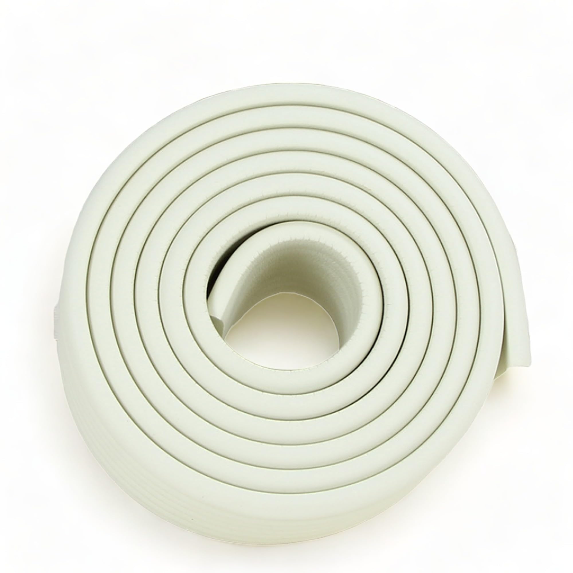 (W-Shaped) 2M Kids Safety Foam Rubber Bumper Strip Table Edge Corner Protector (WHITE)