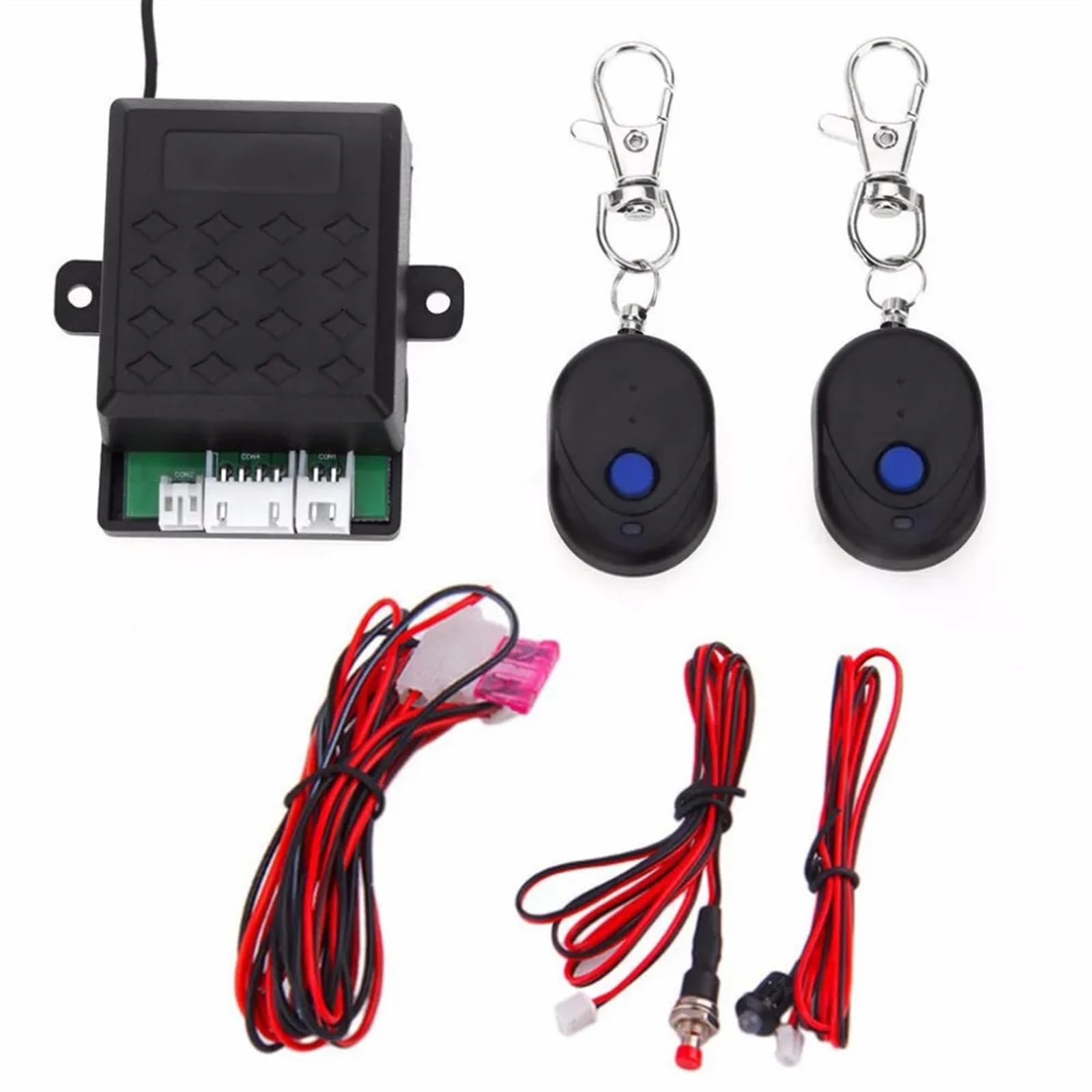 Sistema de Alarma antirrobo Universal con Bloqueo inmovilizador Motor Coche