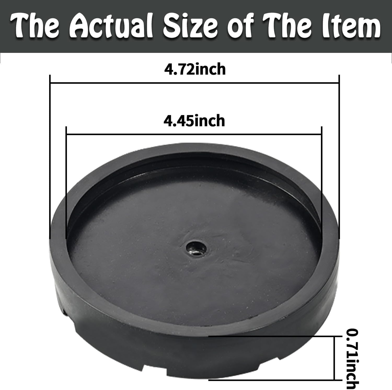 4 Pack Rubber Car Lift Pads, Round Car Auto Jacking Lifting Pads, Heavy Duty Automotive Hoist Accessories Lift Arm Pad for Auto Truck Hoist, Floor Jack Pad(120x18mm)