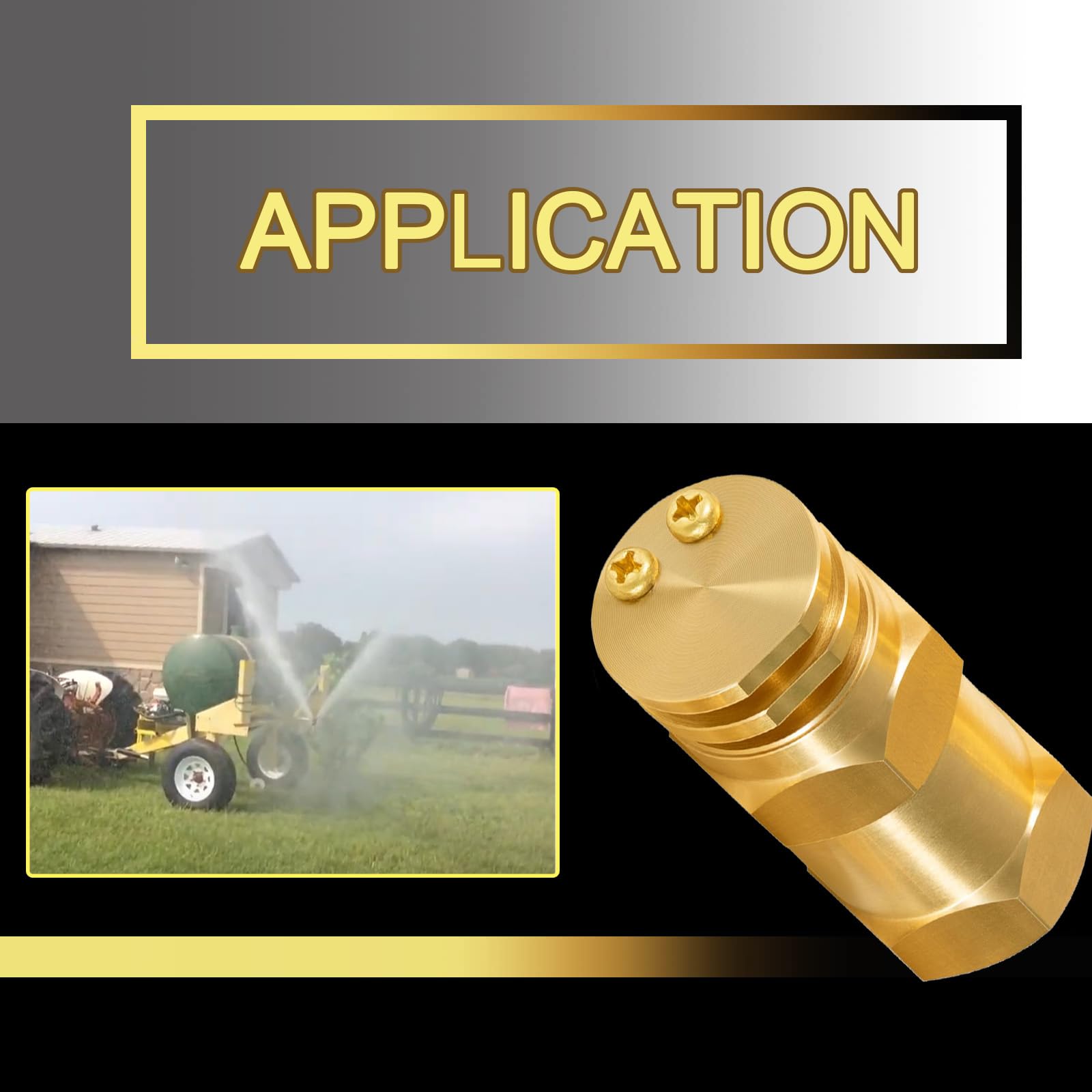 YMT Repuesto para boquilla de pulverización sin brazo 6540-1 de 1/2 pulgada FPT orificios #5 2.0 GPM 40 PSI (tapas de 90° y 180° incluidas)