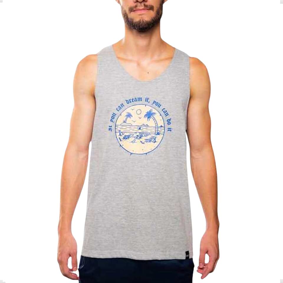 Camiseta Regata Masculina Estampada Praia Piscina Academia MXC BRASIL