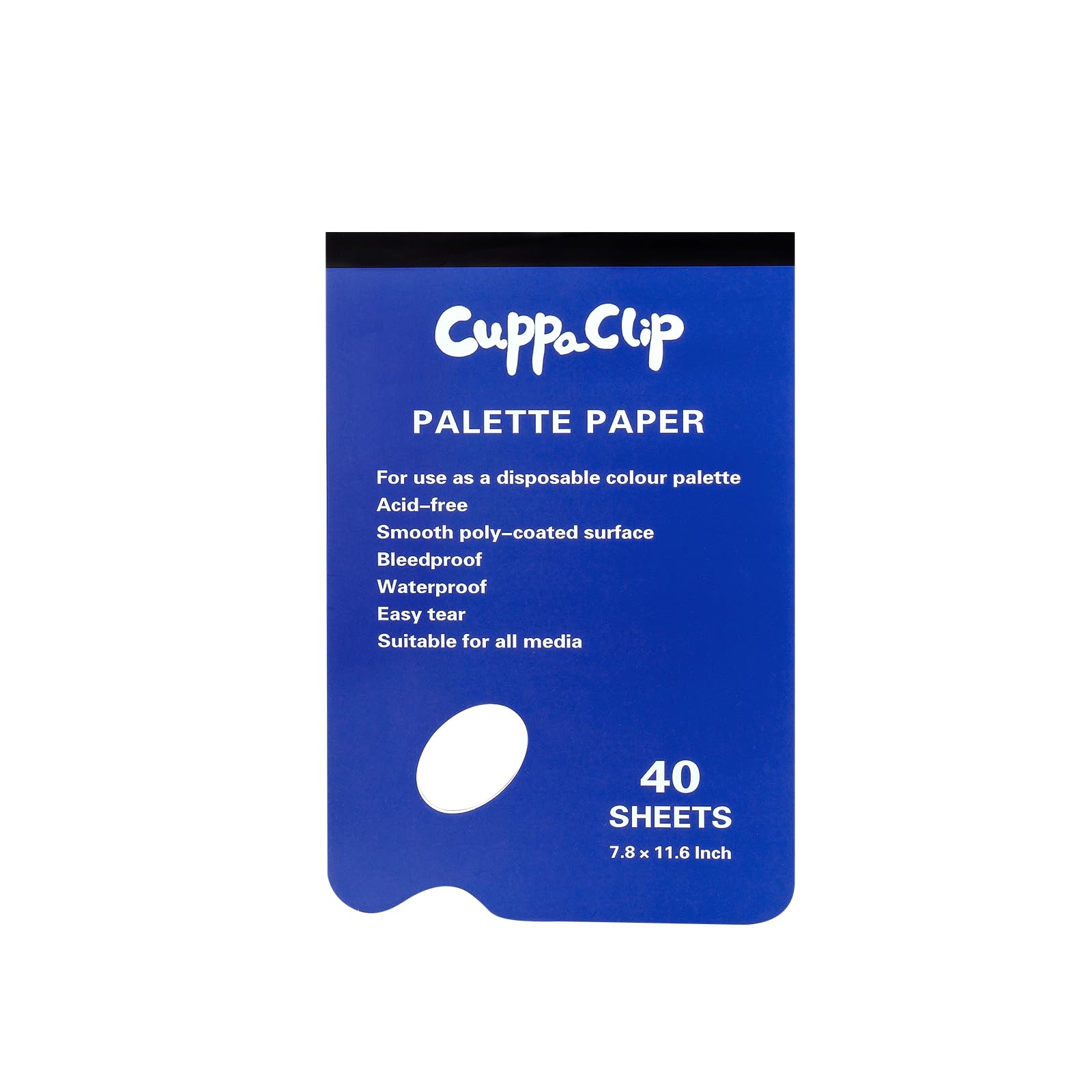 Disposable Palette Paper Pad - 40 Sheets 9.4x13.3 inch Artist Mixing Paper for Adults Students (7.8 x 11.6in)