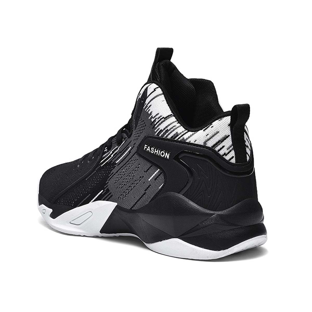 Scarpe da Ginnastica Alte comode da Uomo in Tessuto a Maglia Traspirante Scarpe da Basket Scarpe da Ginnastica Casual