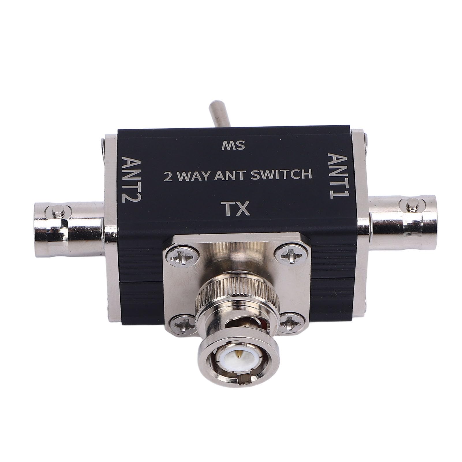 Continción Coaxial de Antena de Jamón CB 2 Formas, Conmutación Coaxial de 2 Posición con Conector BNC 100W 1 a 30MHz Rango, 1 Entrada 2 Salida