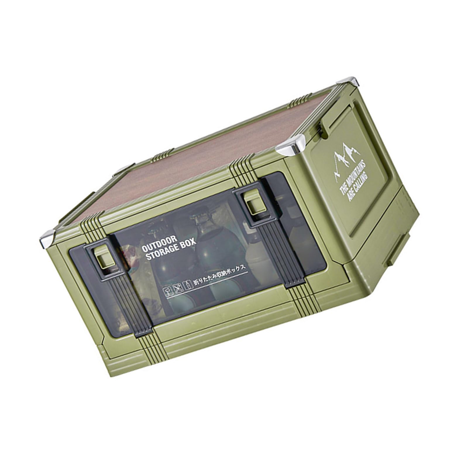 TFAOYS Foldable Storage Container for Camping and Outdoor Use and Dustproof for Items Space Saving Bin with Handles for Home Camping Use
