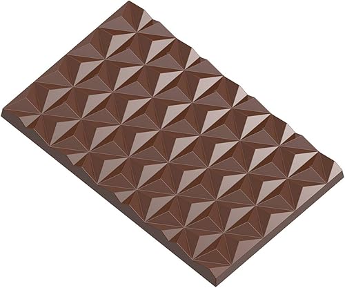 Chocolate World CW12006 - Molde para caramelo de policarbonato con 2 cavidades, cada una de 3.012 in x 4.862 in x 0.295 in de alto