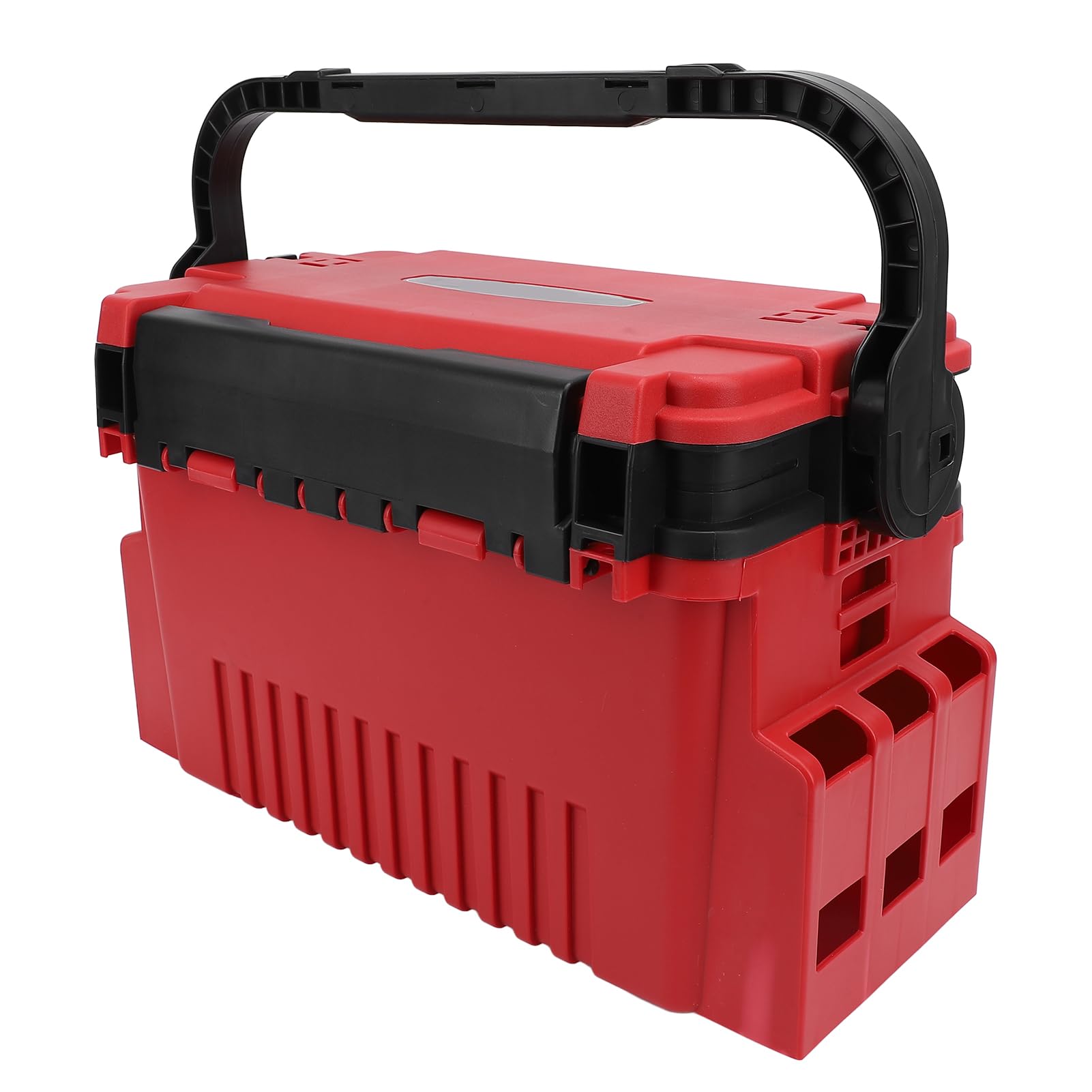 Caja de Aparejos de Pesca Portátil, Diseño Impermeable Reforzado, Almacenamiento Multicapa para Pescadores, Construcción de PE Engrosada