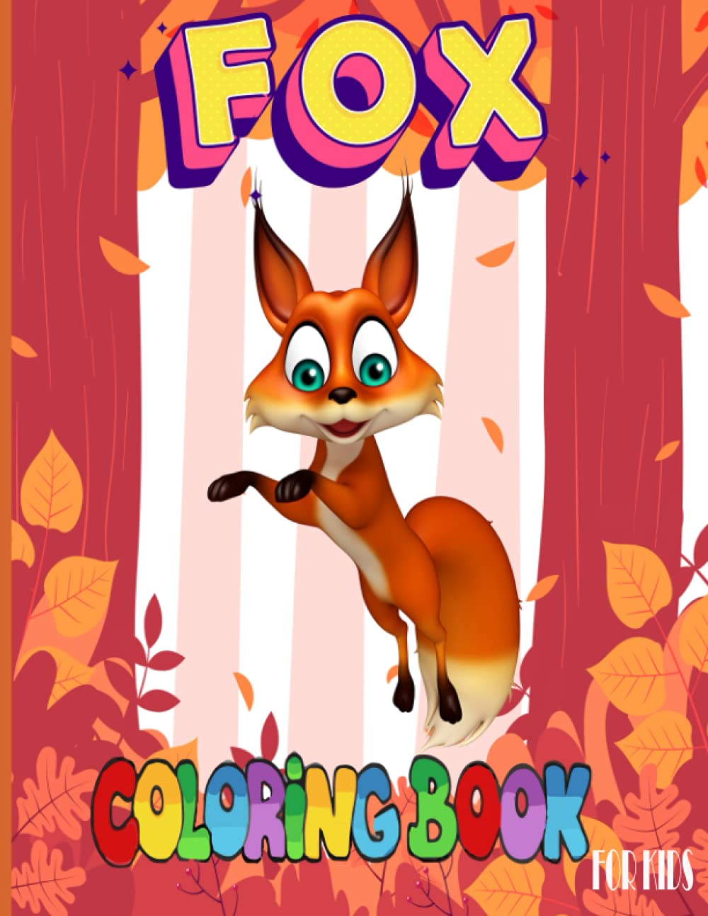 Buy Fox Coloring Book For Kids: 40 full pages of beautifully hand-drawn