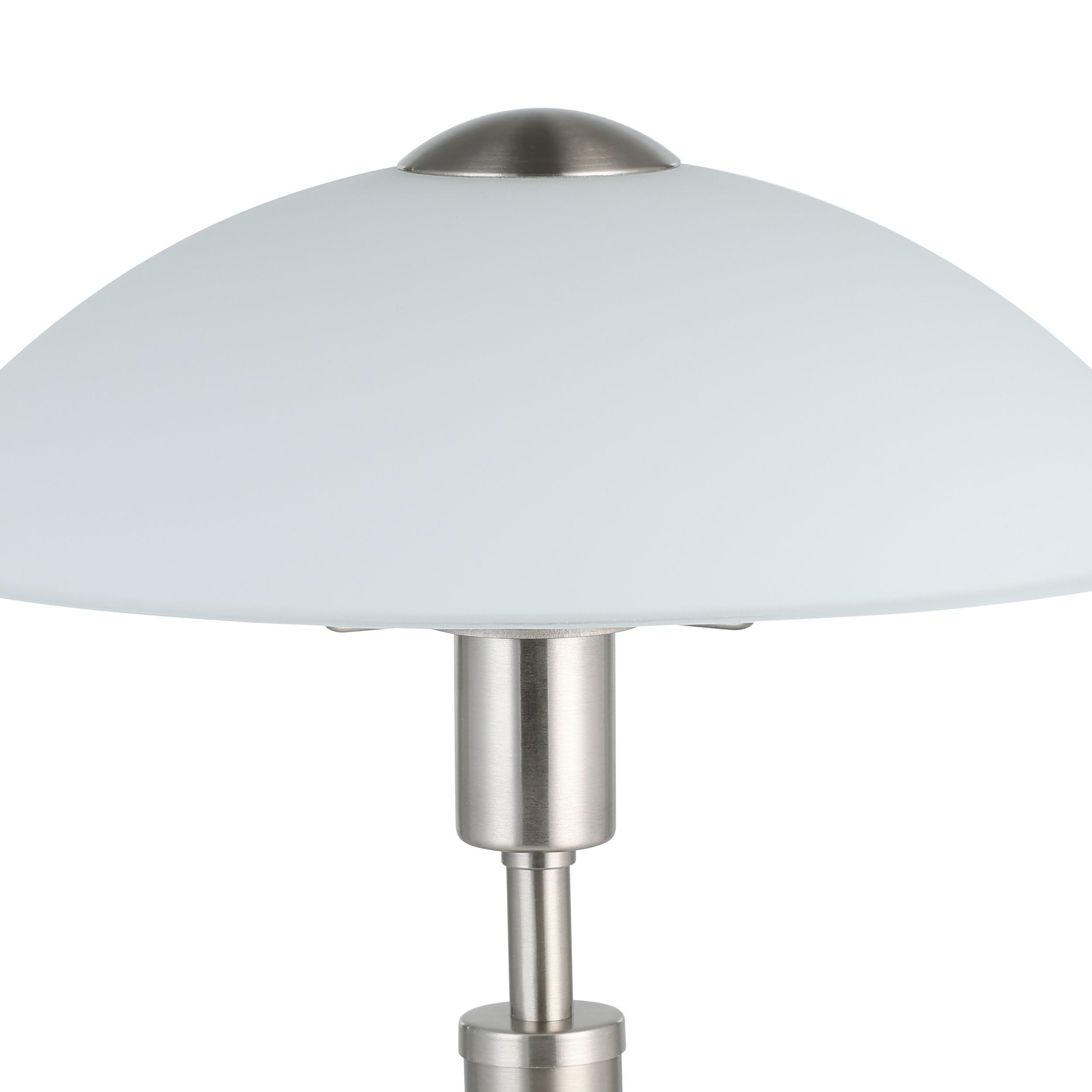 Eglo Lámpara de mesa solo 1, lámpara de mesa con 1 bombilla, materiaL acero
