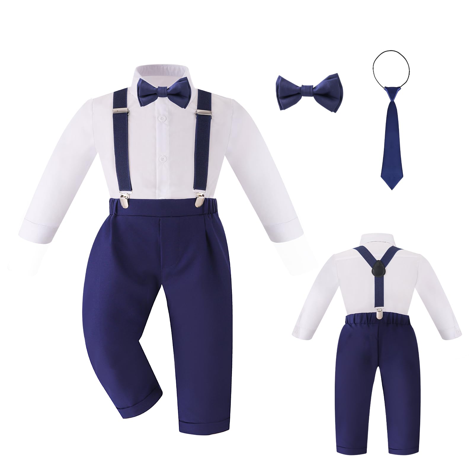 Baby Boy Clothes Summer Toddler Suit for Boys Birthday Wedding Gentleman Formal Tuxedo Ring Bearer Outfits