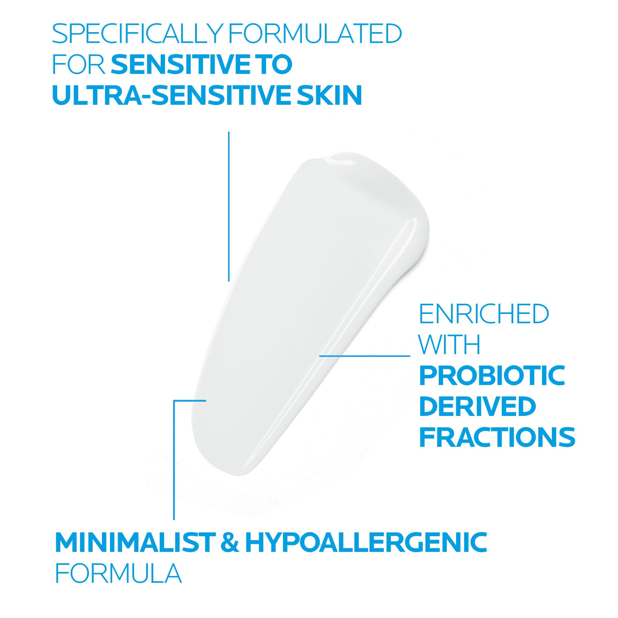 La Roche-Posay Toleriane Dermallergo, Fluido Viso e Occhi Lenitivo, Adatto a Pelli Allergiche, Azione Idratante, Formula con Sphingobioma, Neurosensine, Acqua Termale e Glicerina, 40ml