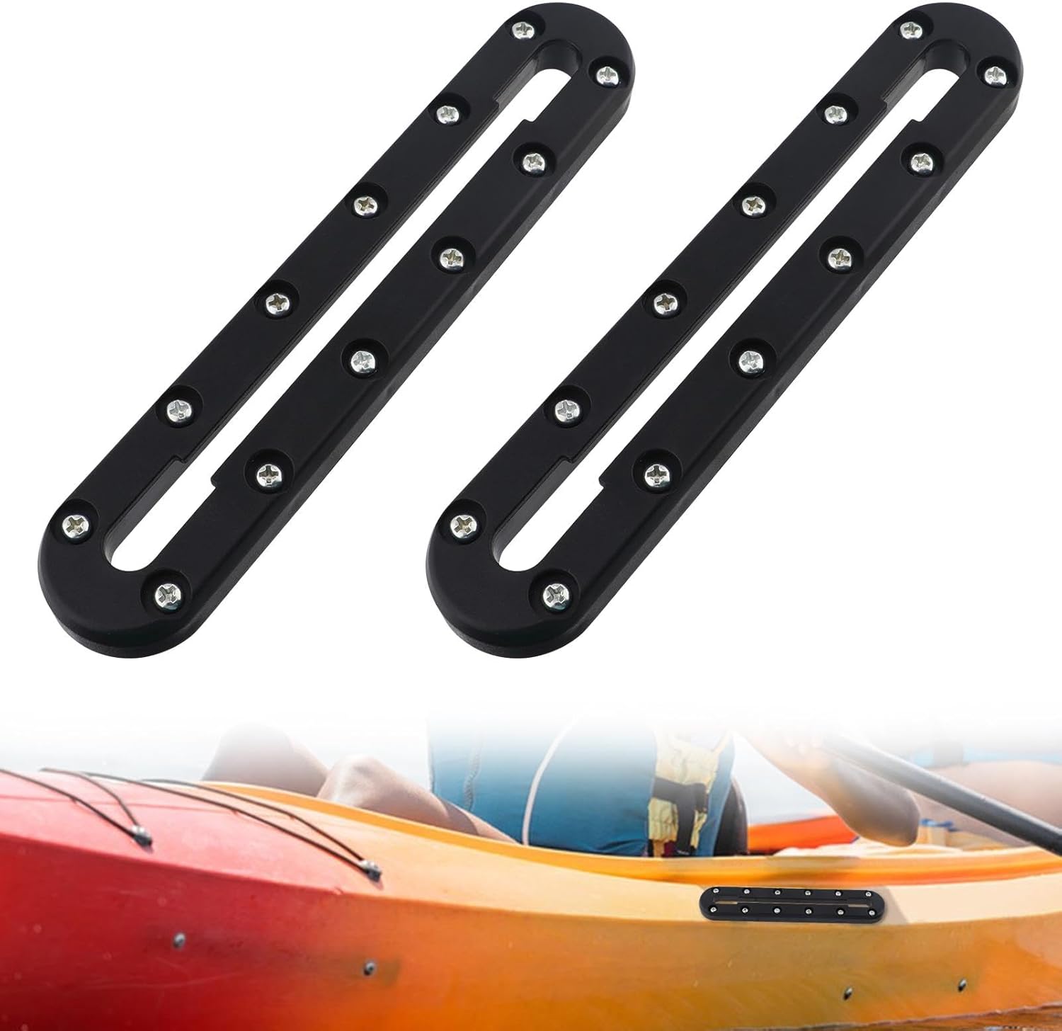 BAOYAO 2Pcs Kayak Track, 9.2 Inch Kayak Low Profile Track for Fishing