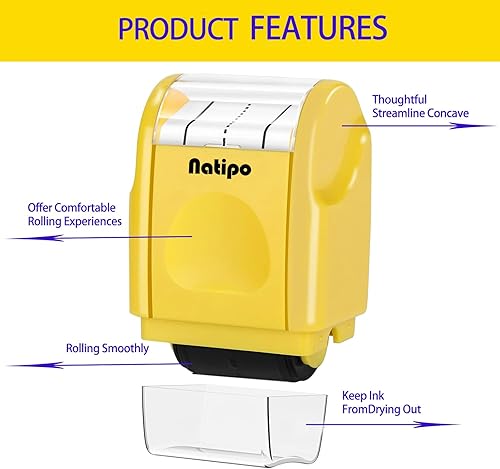 Miniatura 3 de Sello de rodillo de práctica de líneas de escritura a mano, sellos enrollables de línea autoentintada para escritura para niños, práctica de