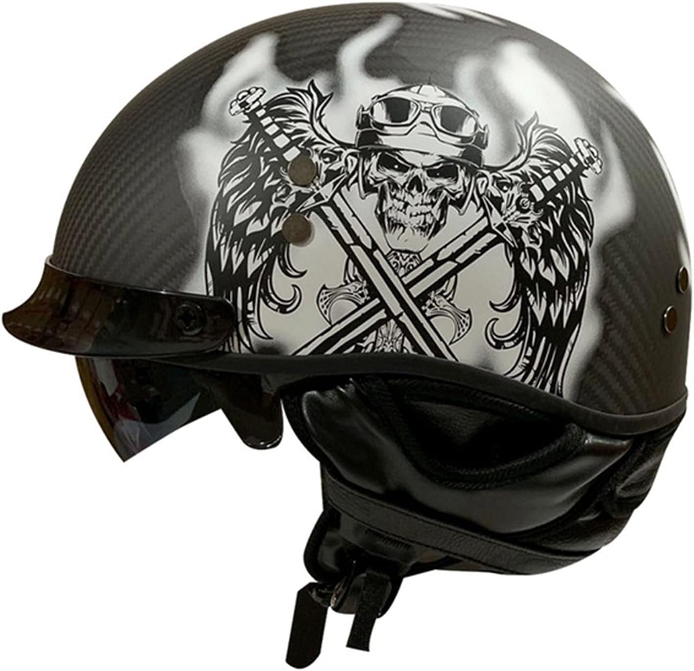 Carbon Fiber Half Helmets for Motorcycles DOT/ECE Approved