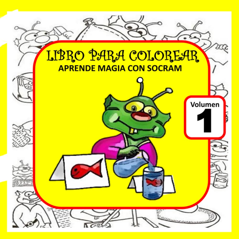 Aprende magia con Socram: Libro para colorear