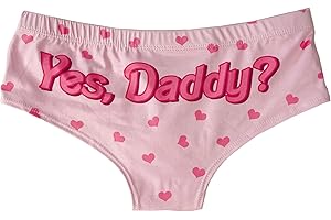 Women's Sexy Cartoon Underwear Funny Letter Print Panties Naughty Thong Briefs