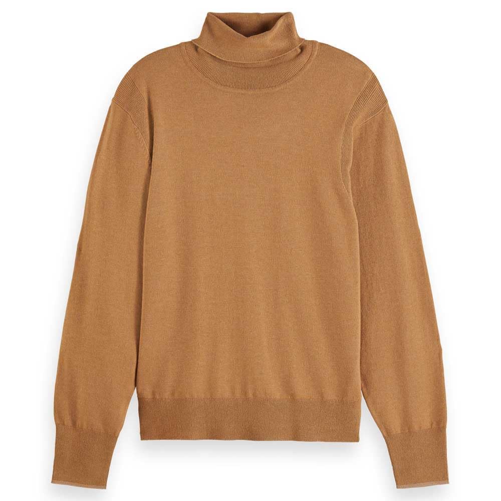Scotch & Soda Relaxed-Fit Roll Neck Pullover, Suéter Mujer, Tobacco Melange, XL