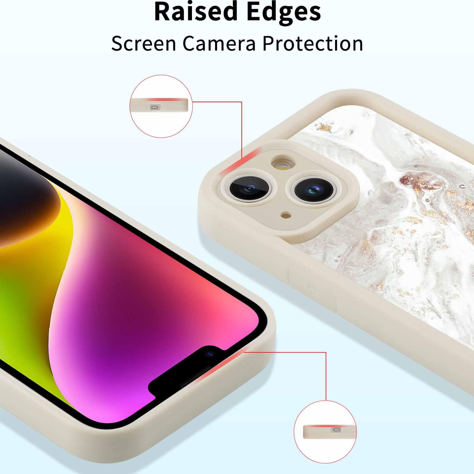 Niedliche Silikon-Hülle Für IPhone 15 (6,1 Zoll) – Sternen-Design, Matt, Stoßfest, Mit Vollkamera-Schutz
