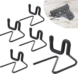 Hold Up Displays Pistol Hanger - Gun Storage Handgun Holders - Revolver Mounts Works Great in Any Gun Safe Shop or Home - Mount is Stable for Even The Heaviest of Pistols - Made in The USA