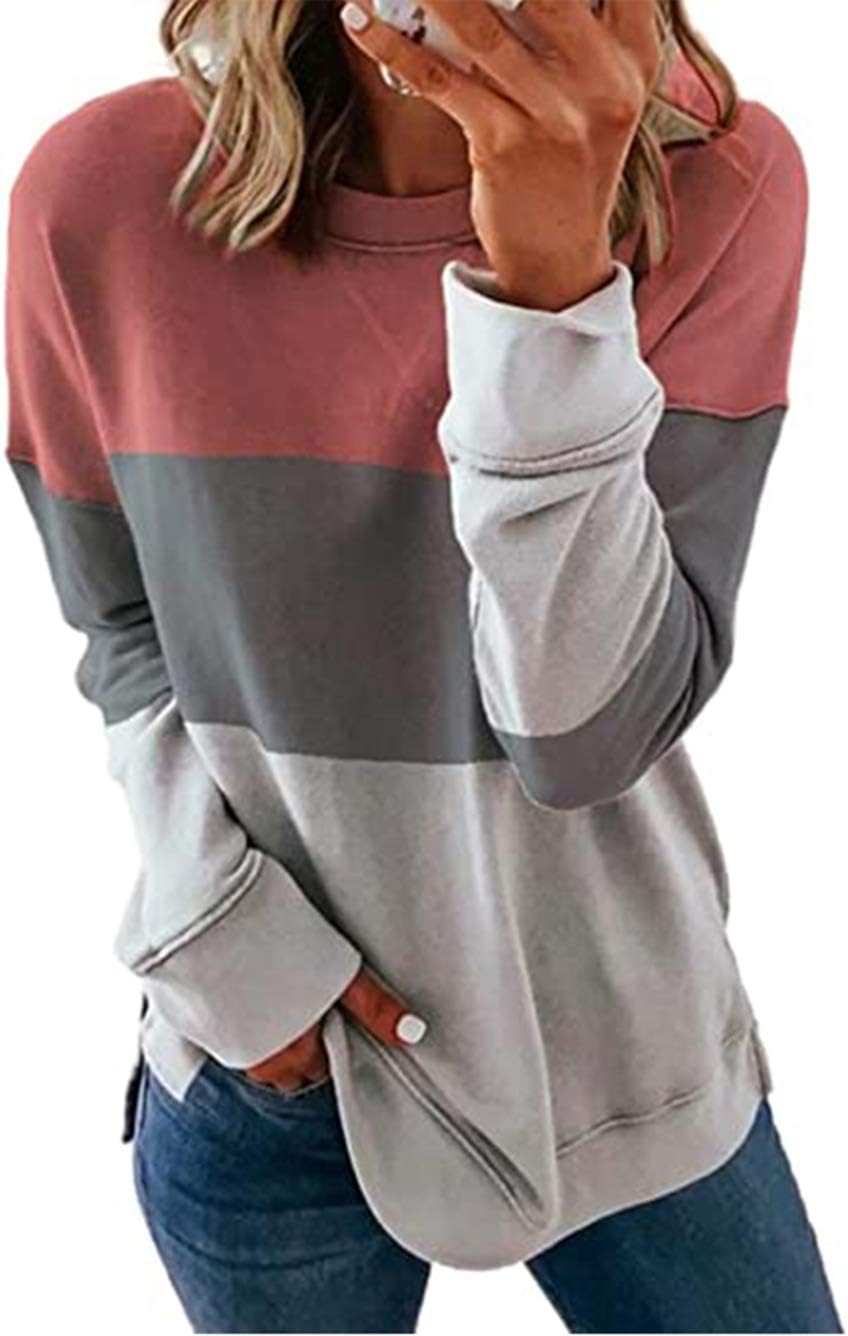 Famulily Women’s Casual Long Sleeve Tunic Sweatshirt – Round Neck Autumn Blouse Famulily Women’s Casual Long Sleeve Tunic Sweatshirt – Round Neck Autumn Blouse