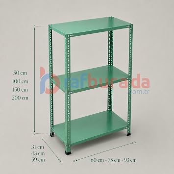 3 Katl  Renkli Dekoratif  elik Raf -  i eklik raf , Ofis Raf  0,70 mm