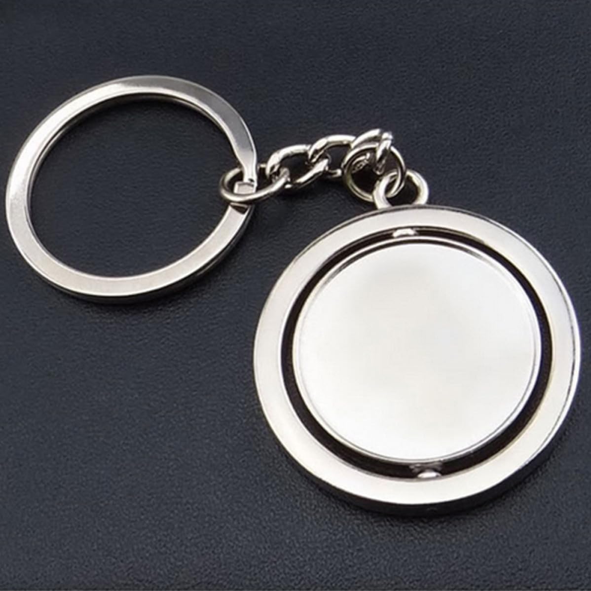 BESPORTBLE Metal Keychain Creative Silver Zinc Alloy Keyring image 2
