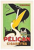 Pelican Cigarettes - Vintage Advertising Poster-11 x 17 Inches