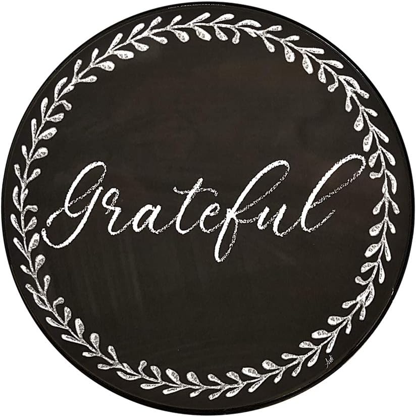 Gratitudes Chalkboard Style Burner Covers Farmhouse Rustic, Set of 4 - Thankful, Grateful, Blessed, Gather : Appliances