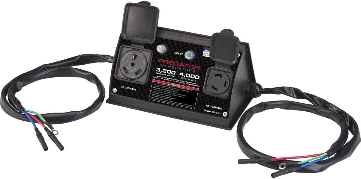 RV Ready Parallel Kit 3 AMPS; •Two 125V 30A outlets in Weather-Resistant housing