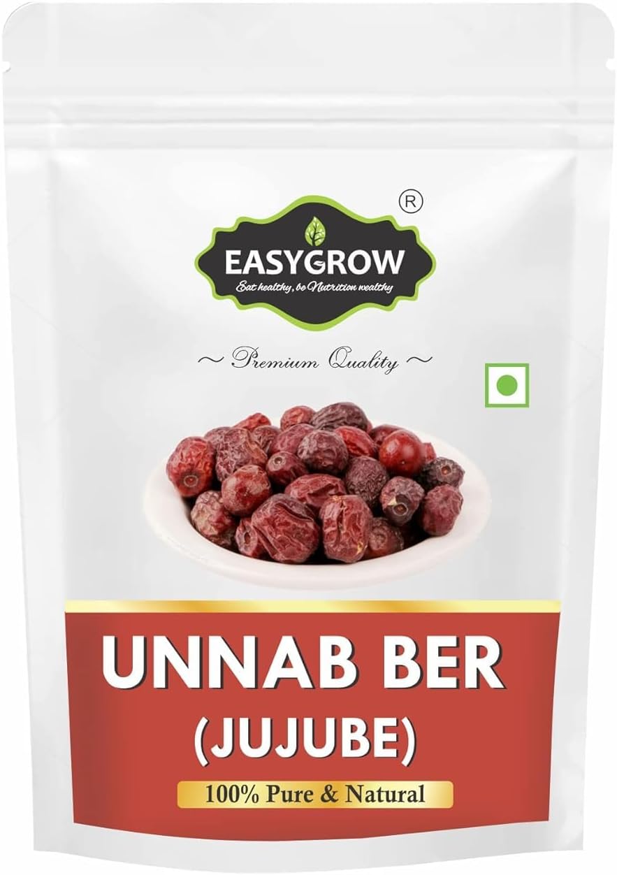 Easygrow Unnab Ber Red | Jujube Dry Fruit Unnab Ber Red Dry | - (200 GM)